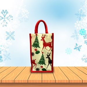 Christmas Wine Bag